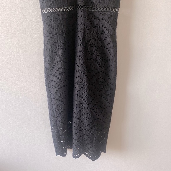 Bardot Sofia Dress in black Eyelet Soaghetti Strap Dress XS - Picture 4 of 12